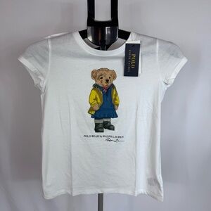 Polo Bear Ralph Lauren Graphic T Shirt Youth Large 12 14 NWT Kids Tee